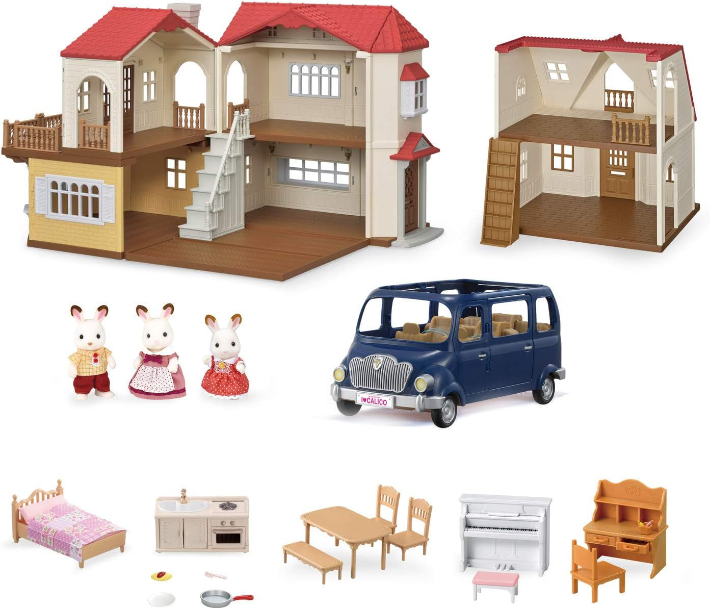 Grand Mansion Dollhouse Playset