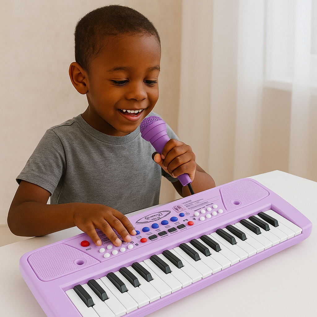 Kids Electronic Keyboard Piano with Microphone – 37-Key Musical Toy for Boys & Girls | Educational Music Gift
