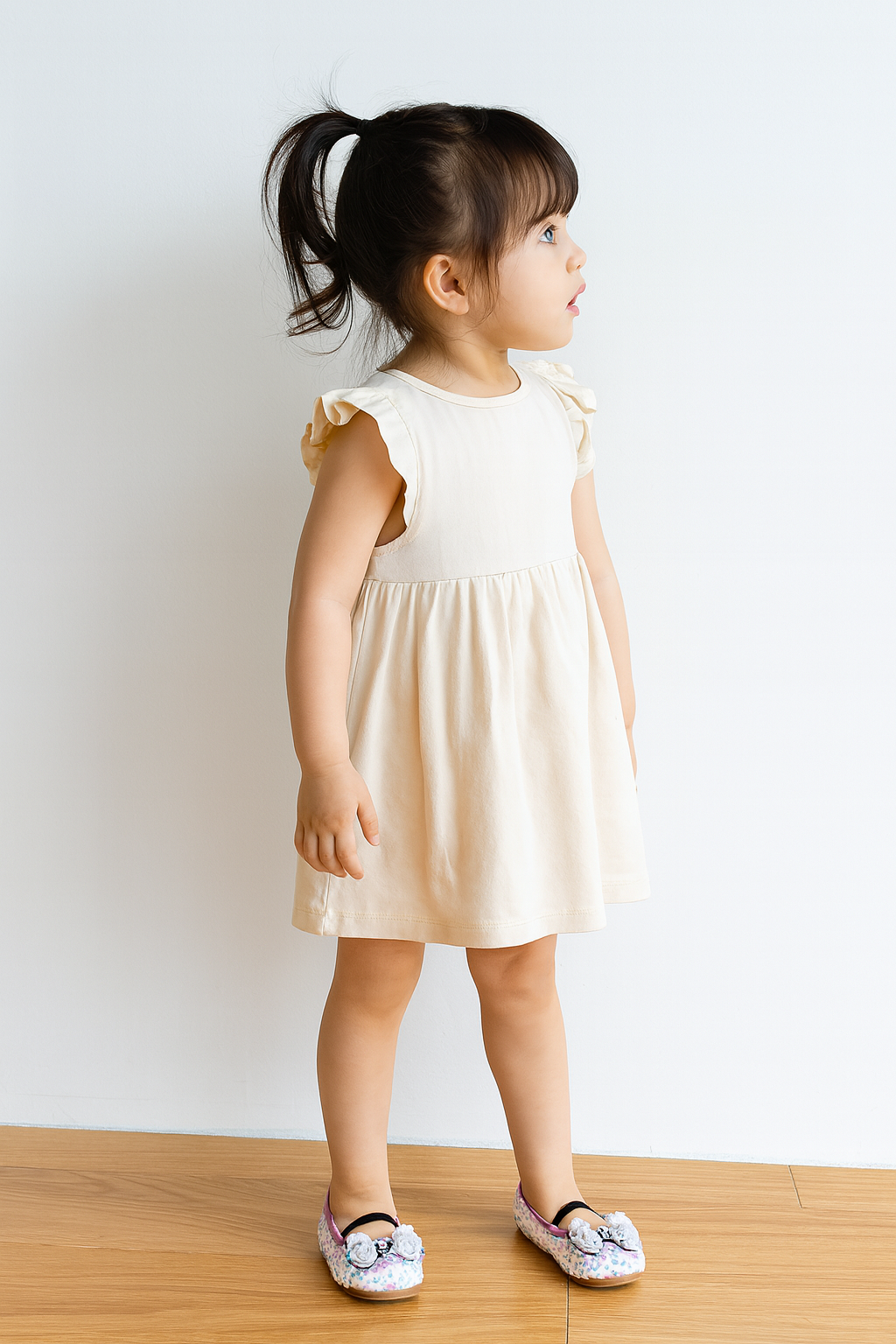 Sparkly Sequin Bow Ballet Flats for Girls