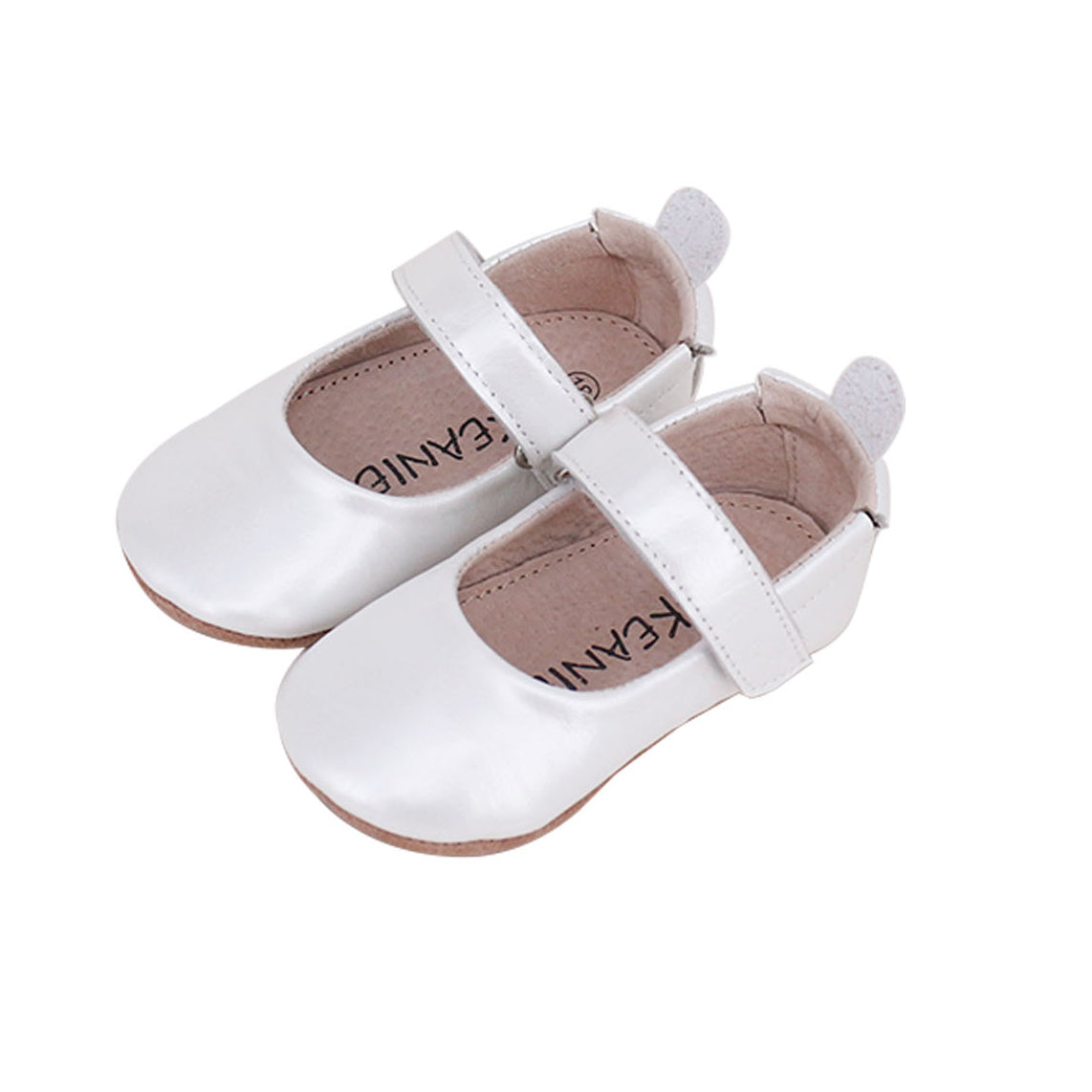 Bella Pre/First Walker Mary Jane Shoes Pearl White