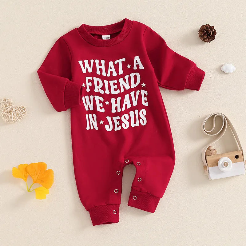 What A Friend We Have In Jesus Baby Romper