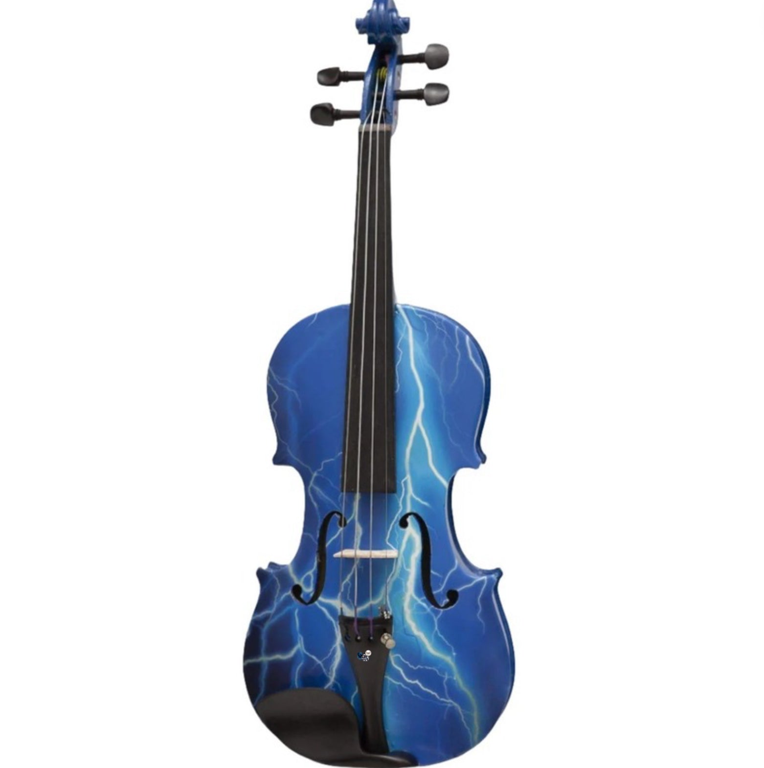 Rozanna's Blue Lightning Violin with Matching Carbon Fiber Bow