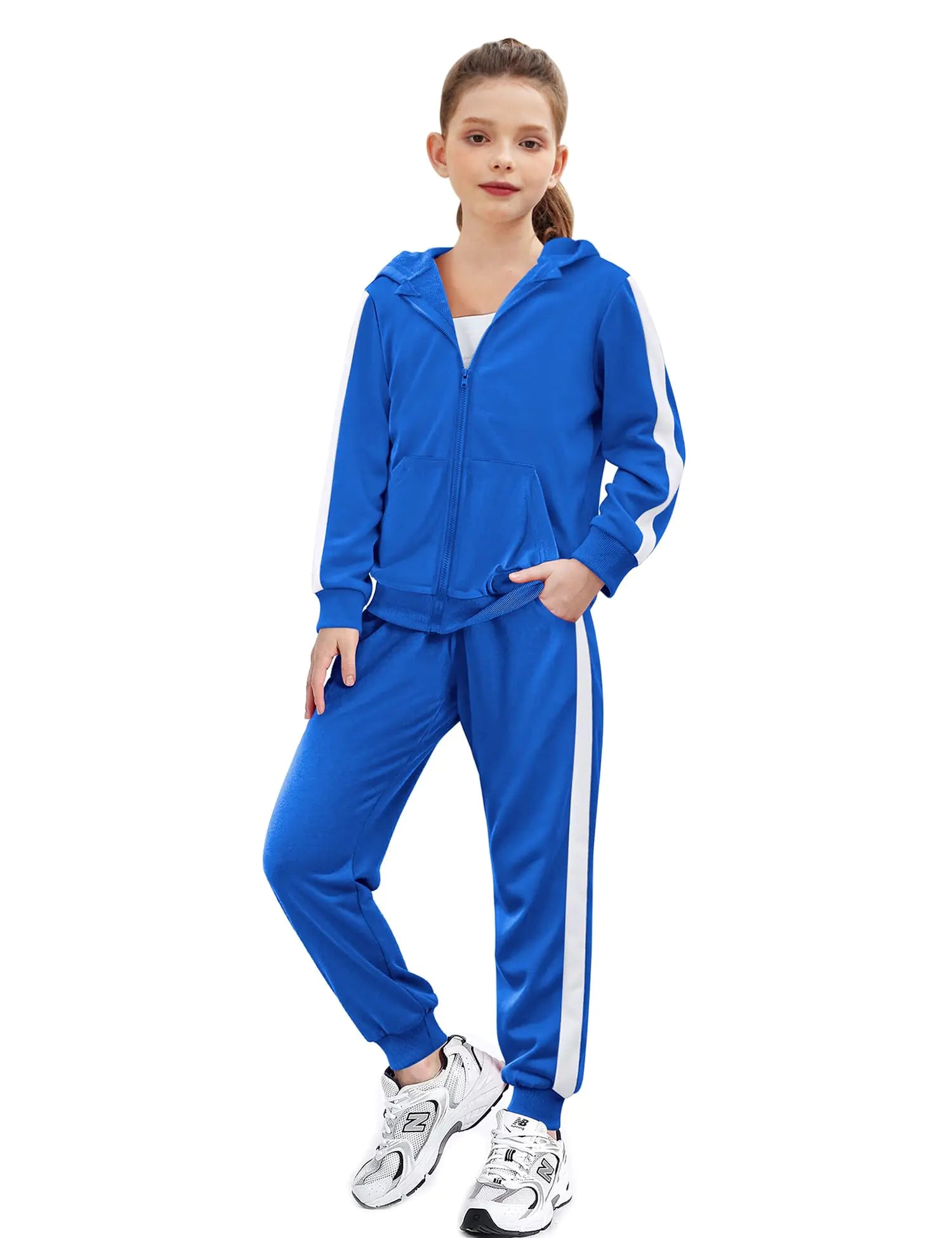 Zaclotre Girls BlueTracksuit Royal blue 11-12 Years