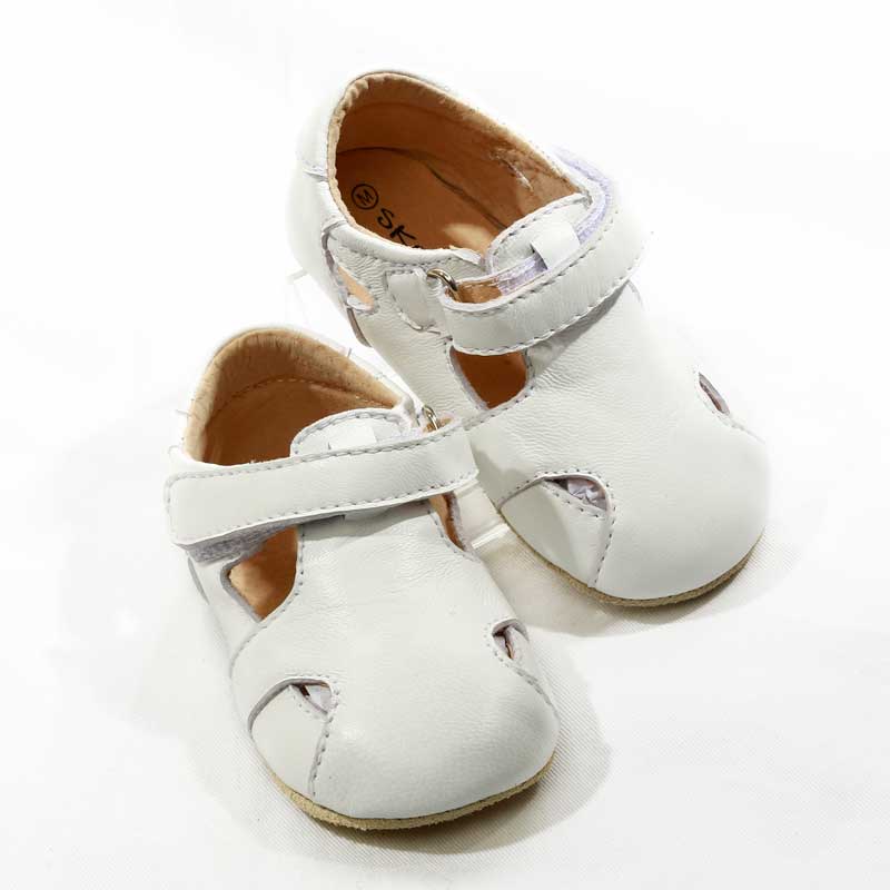 Sunday Baby and Toddler First/Pre Walker Sandals White