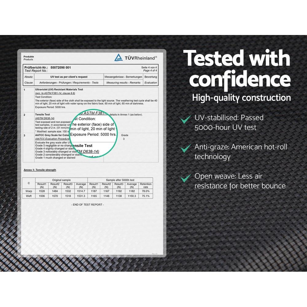 14ft Trampoline Everfit Kids Trampoline Rebounder w/ Ladder Basketball