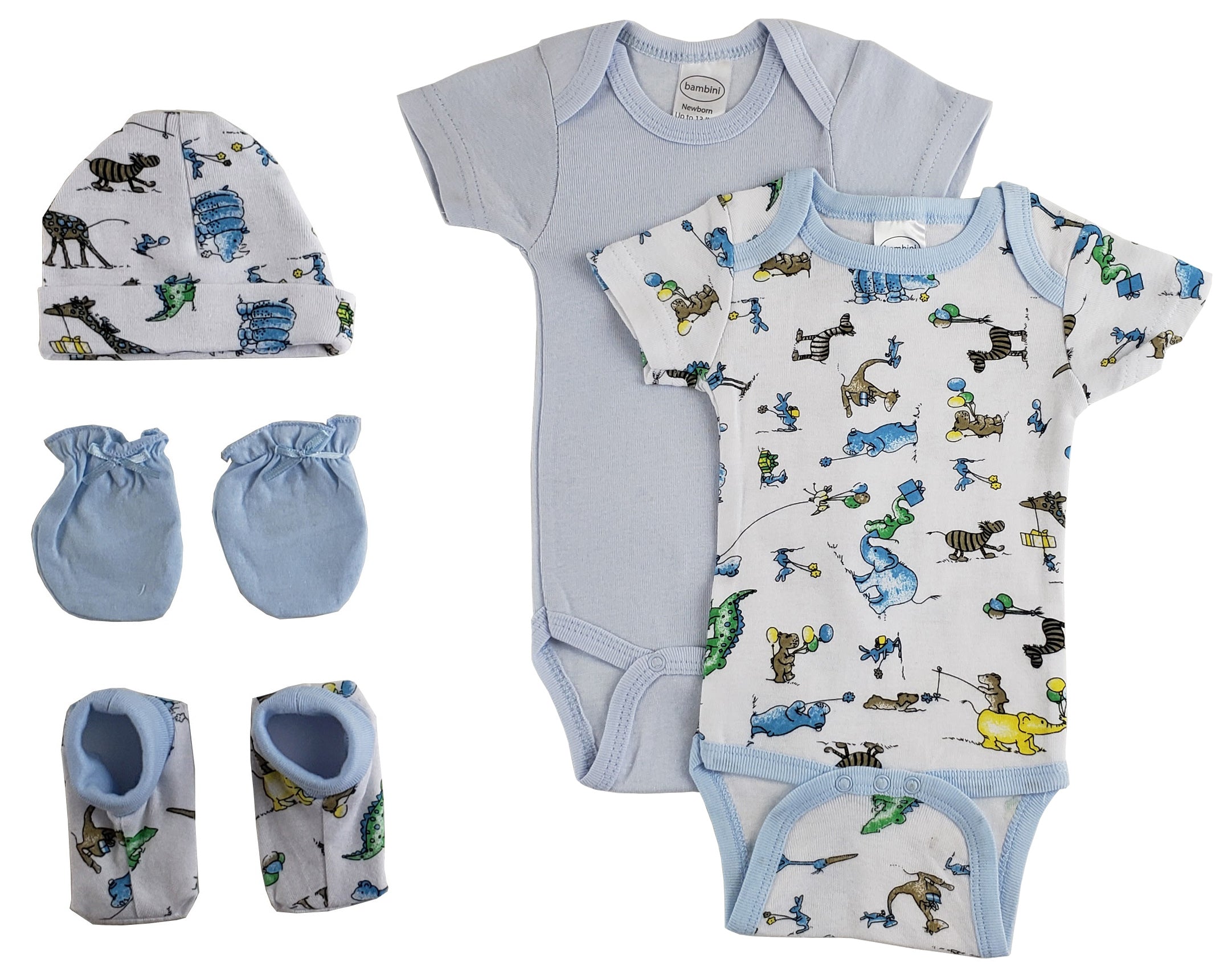 Bambini Newborn Baby Boys 5 Pc Layette