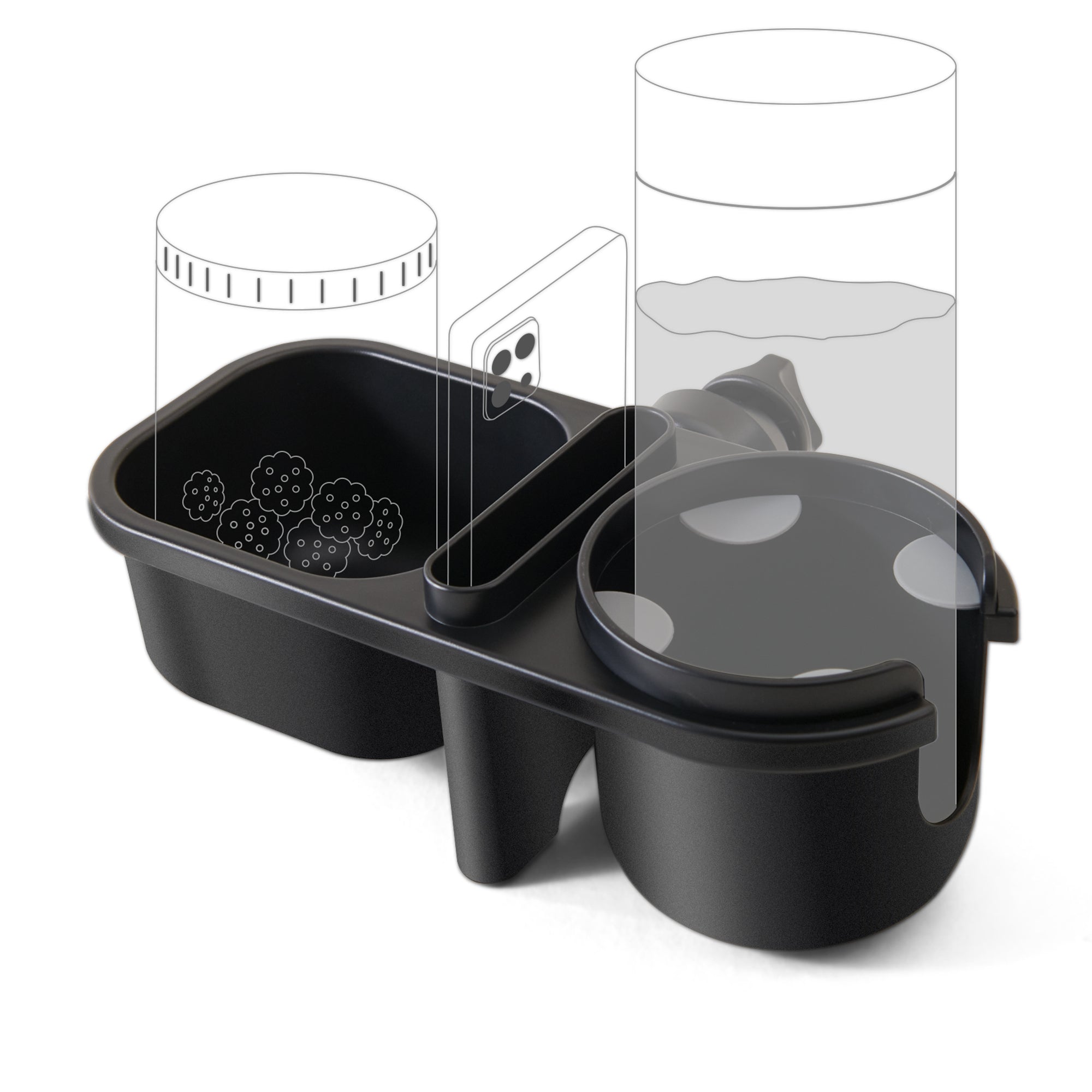 3 in 1 Baby Stroller Parent Cup Holder