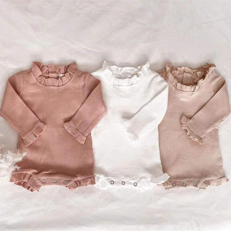Baby Girl Long-Sleeved Top Short Set