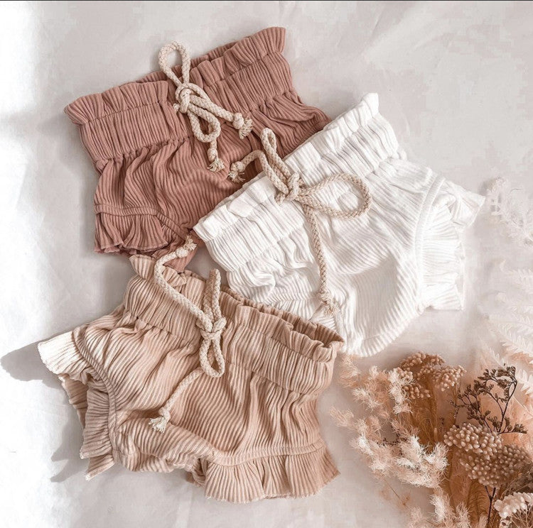 Baby Girl Long-Sleeved Top Short Set