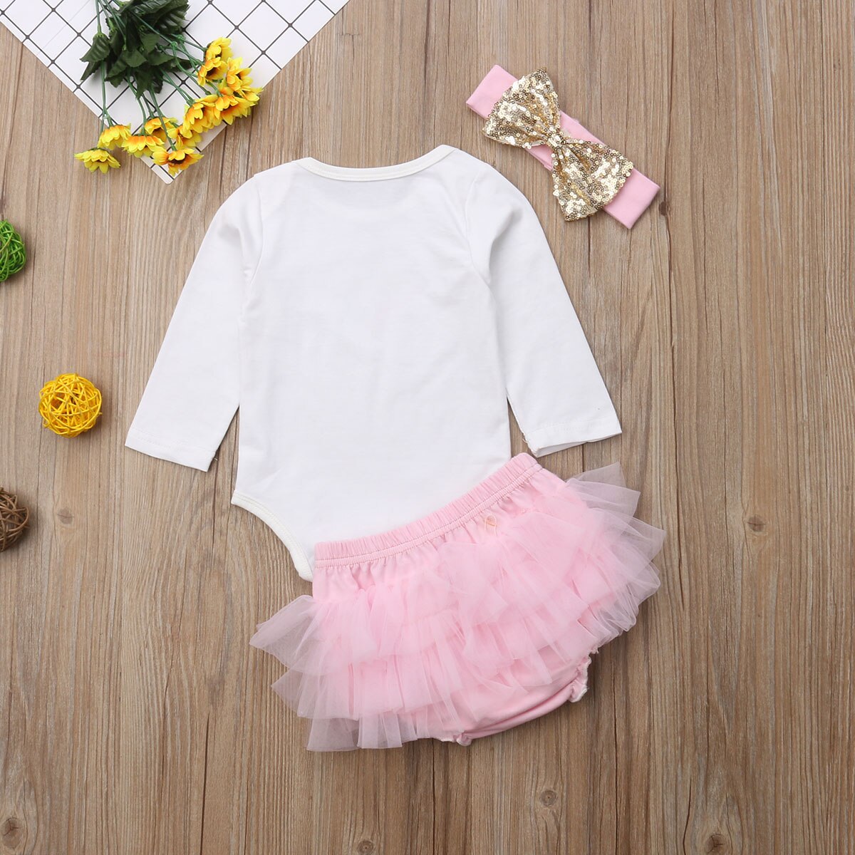 Unicorn Newborn Baby Girls Top Romper Shorts