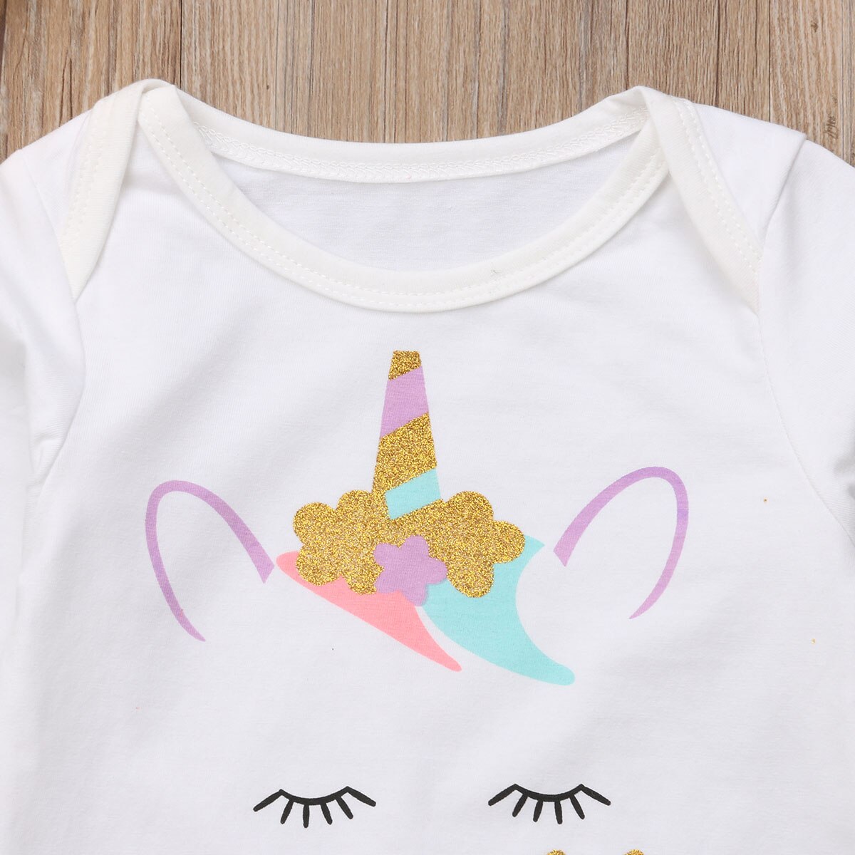Unicorn Newborn Baby Girls Top Romper Shorts