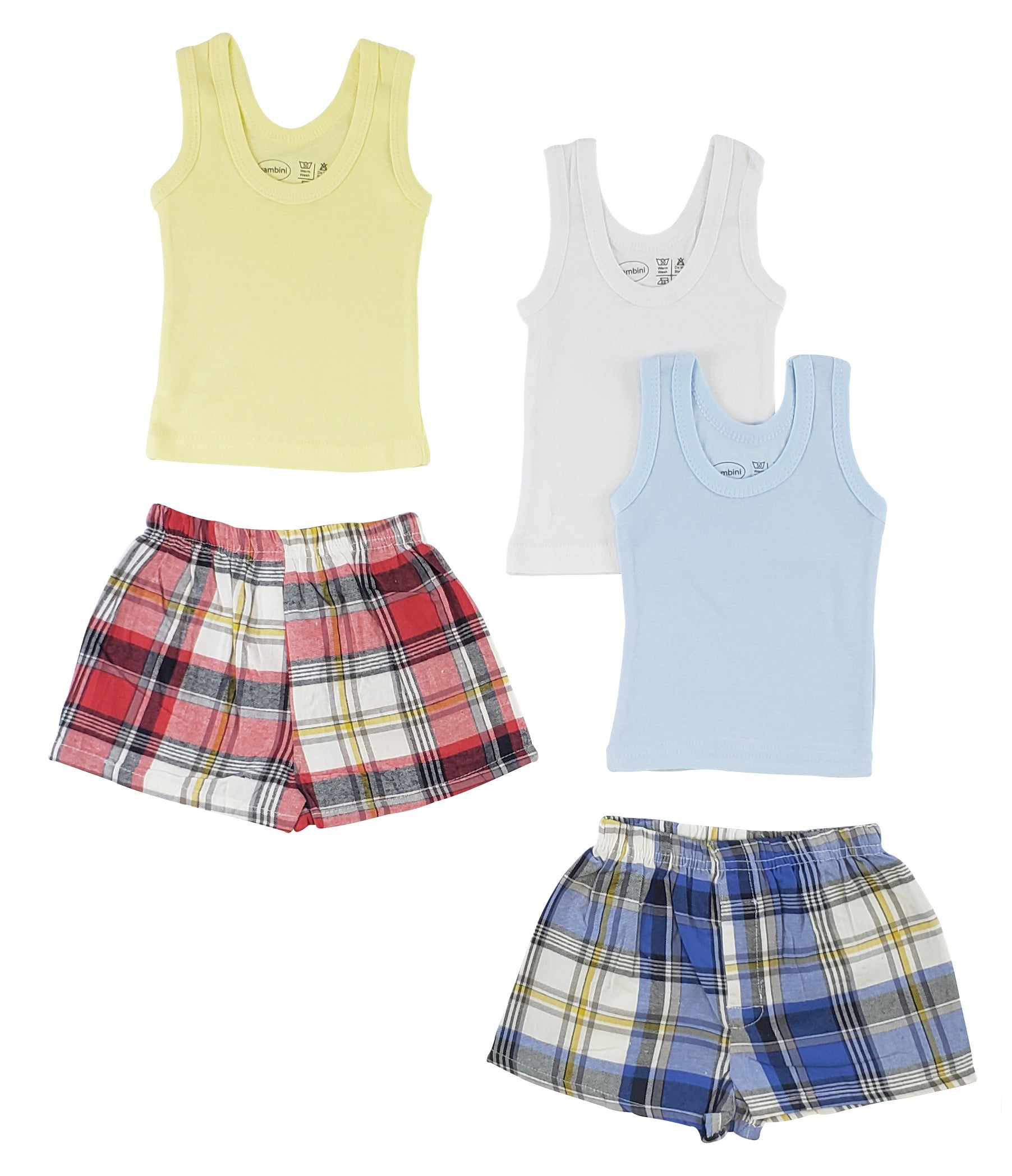 Boys Tank Tops and Boxer Shorts 5pack