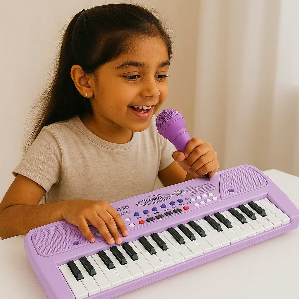 Kids Electronic Keyboard Piano with Microphone – 37-Key Musical Toy for Boys & Girls | Educational Music Gift