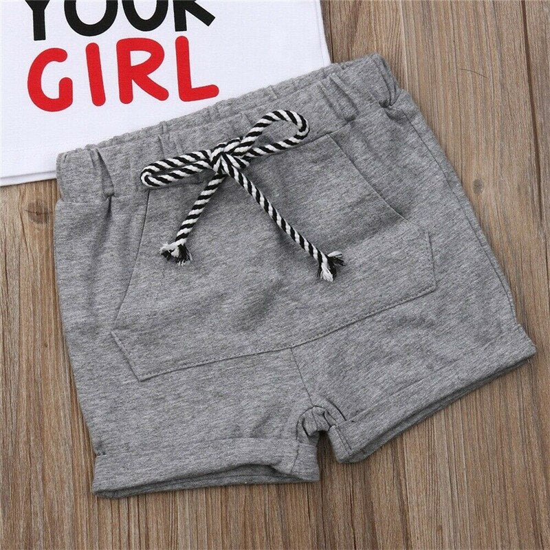 2pcs Summer Baby Boy T shirt Tops +Short Pants