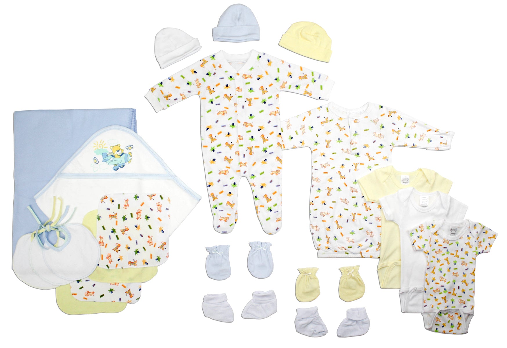 Newborn Baby Boys 21 Pc Layette
