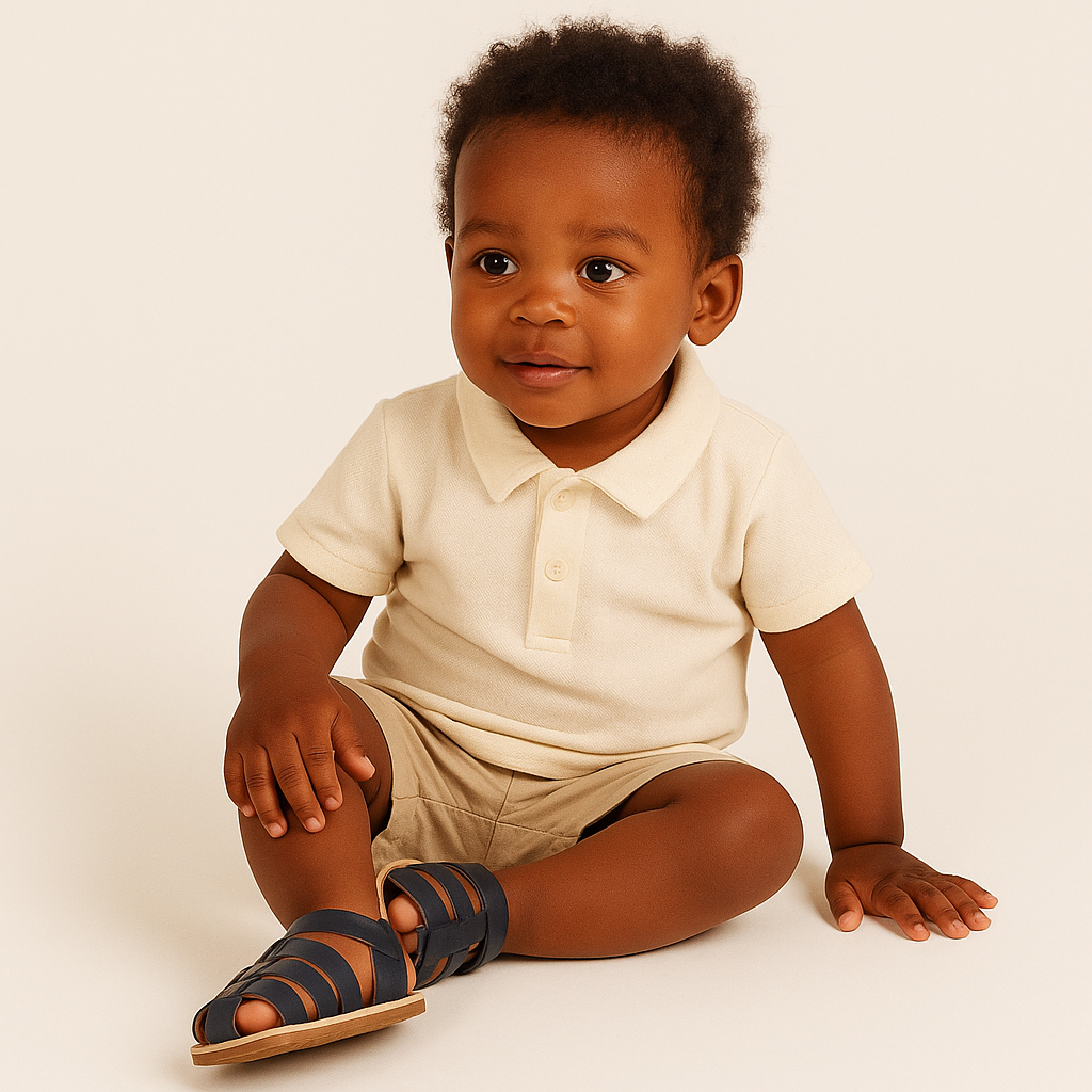 Ziggie First/Pre Walker Toddler Sandals Navy by SKEANIE