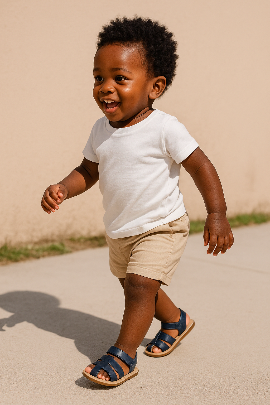 Ziggie First/Pre Walker Toddler Sandals Navy by SKEANIE