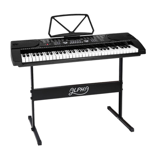 Alpha 61 Keys Electronic Piano Keyboard Digital Electric w/ Stand