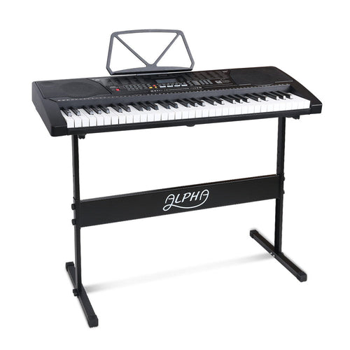 Alpha 61 Keys Electronic Piano Keyboard Digital Electric w/ Stand