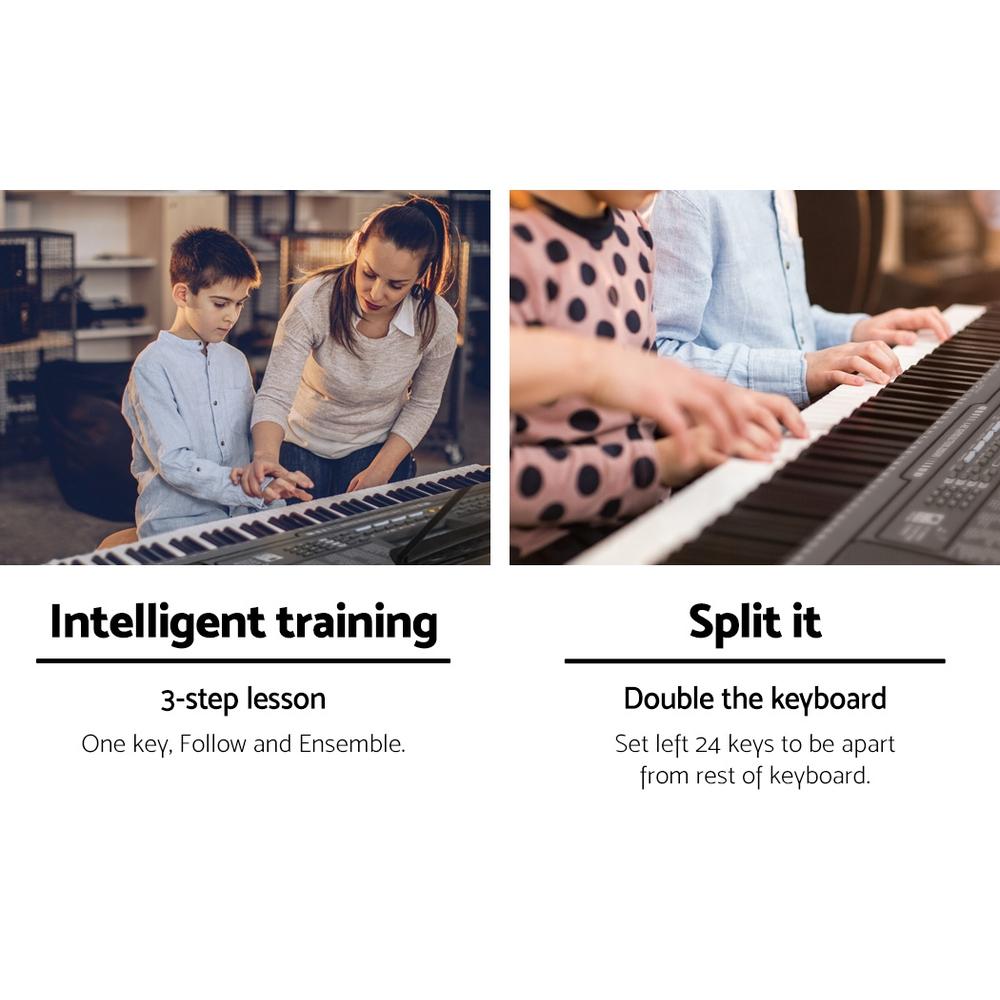 Alpha 61 Keys Electronic Piano Keyboard Digital Electric w/ Stand