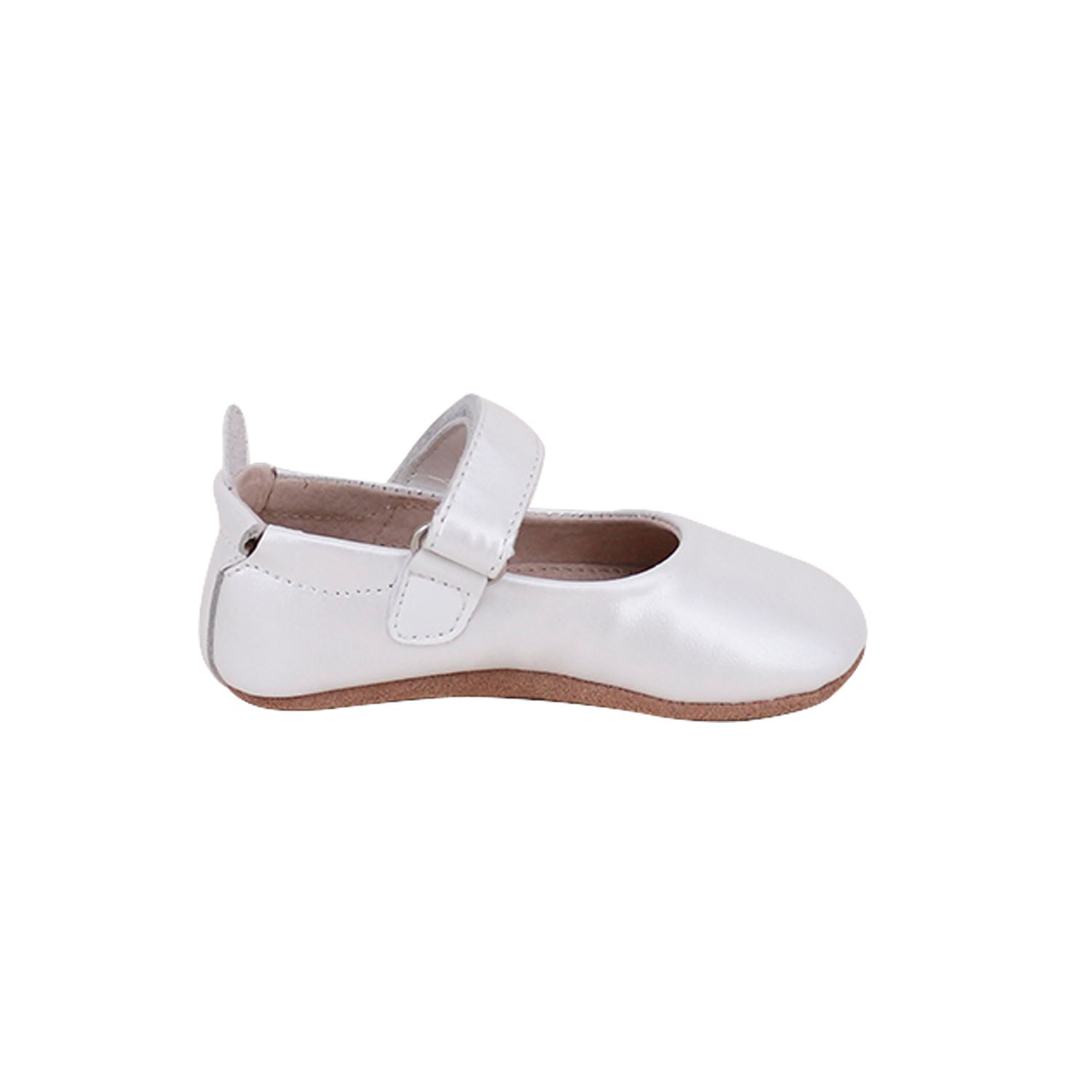 Bella Pre/First Walker Mary Jane Shoes Pearl White