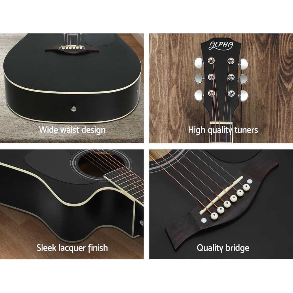 Alpha 41 Inch Acoustic Electric Guitar With 5 Band EQ