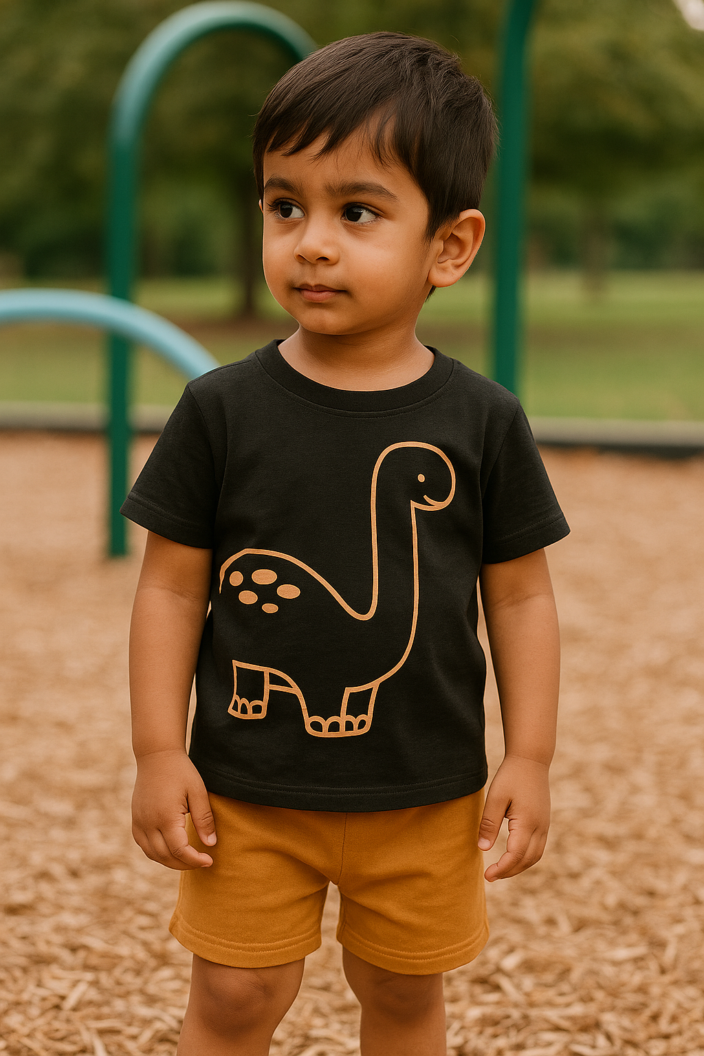 Dinosaur Print Short Set– 2 Piece Summer Outfit