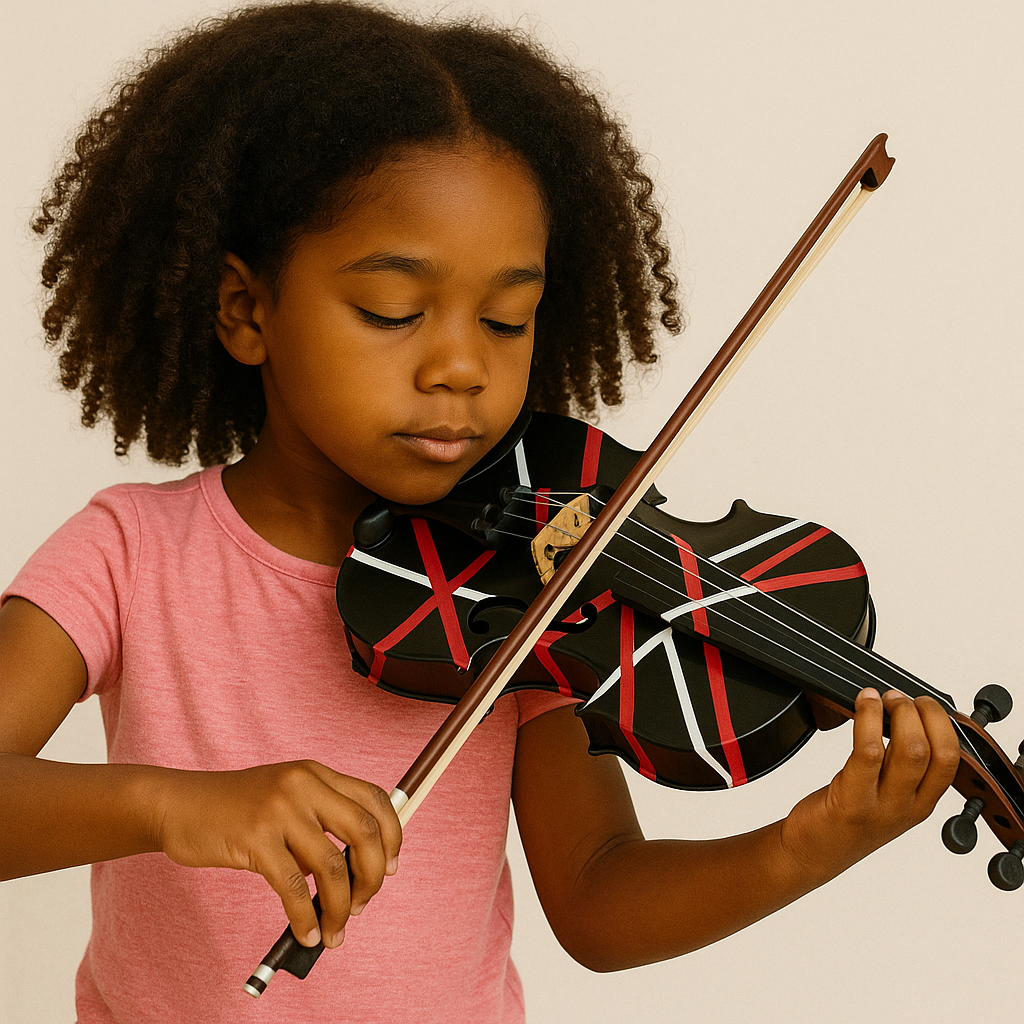 Wrap Violin Outfit with Matching Carbon Fiber Bow, Case & Crystal Fine Tuner – Beginner to Advanced Violin Set