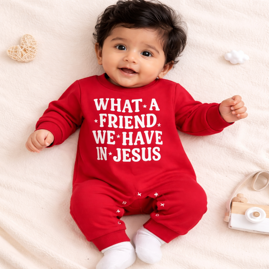 What A Friend We Have In Jesus Baby Romper