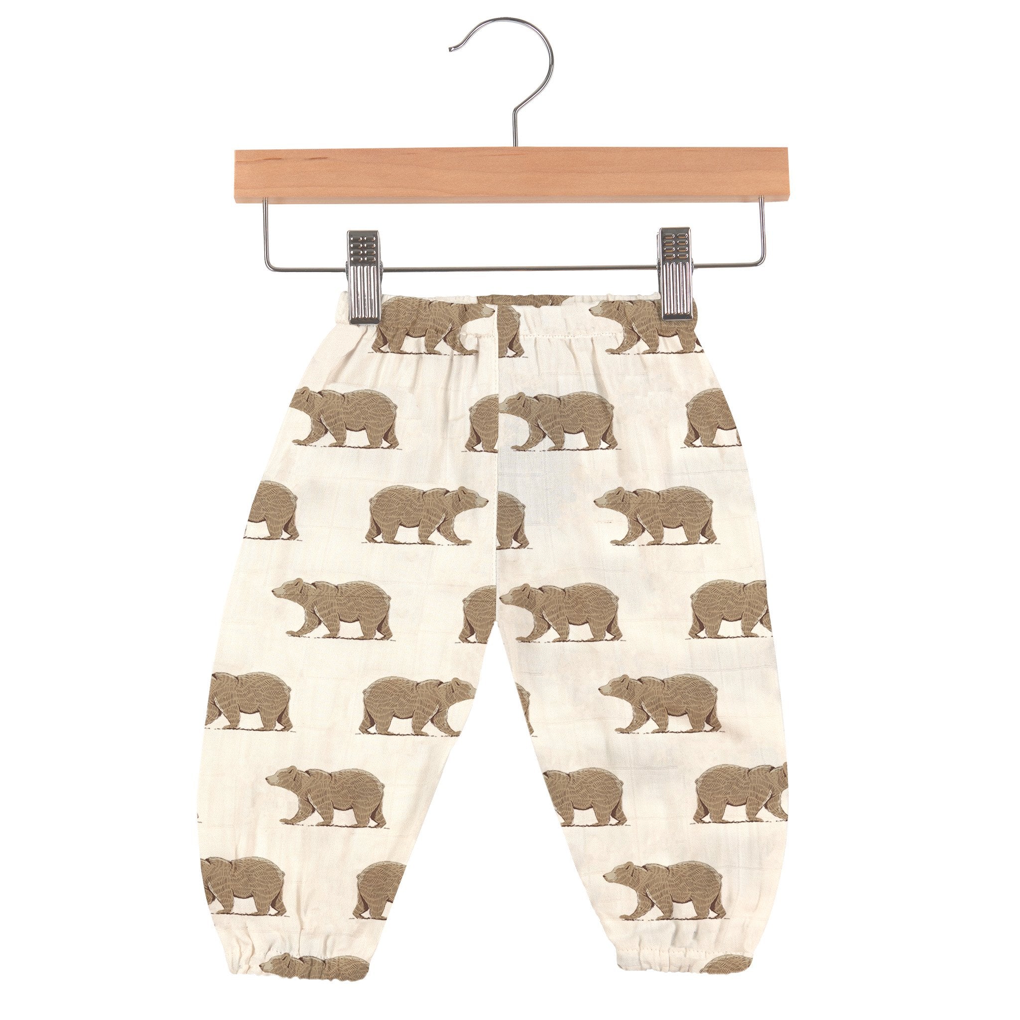 Baby Bear Print Bamboo Pants