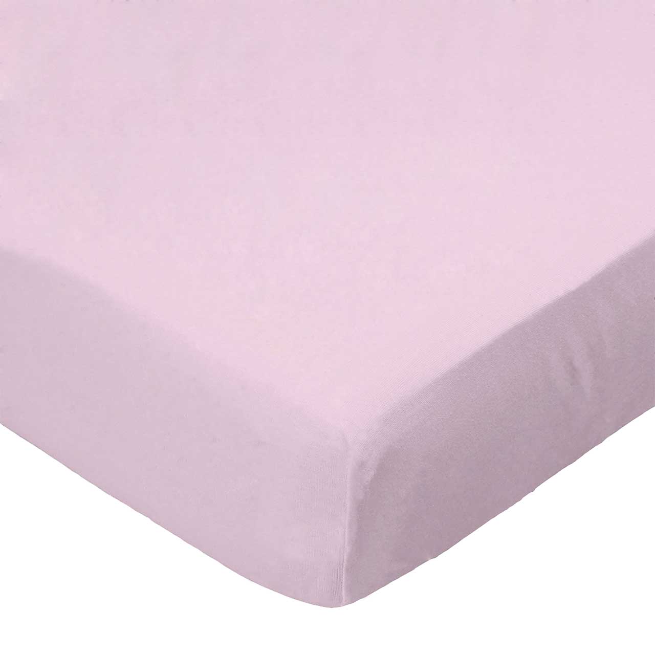 SheetWorld Fitted Crib Sheet - 100% Cotton Woven - Baby Pink Woven,