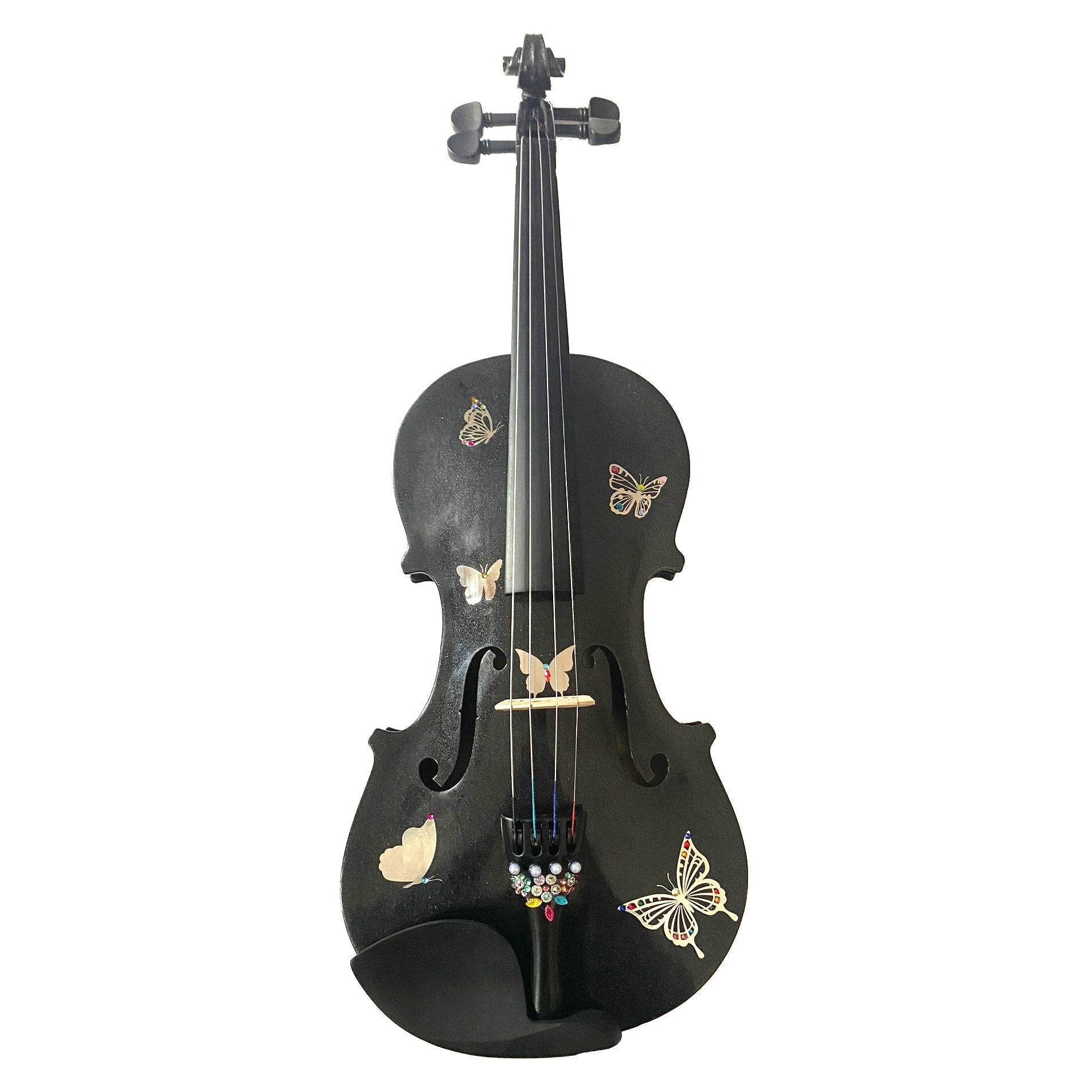 Rozanna's Metallic Butterfly Bling Black Violin Outfit w/ Matching