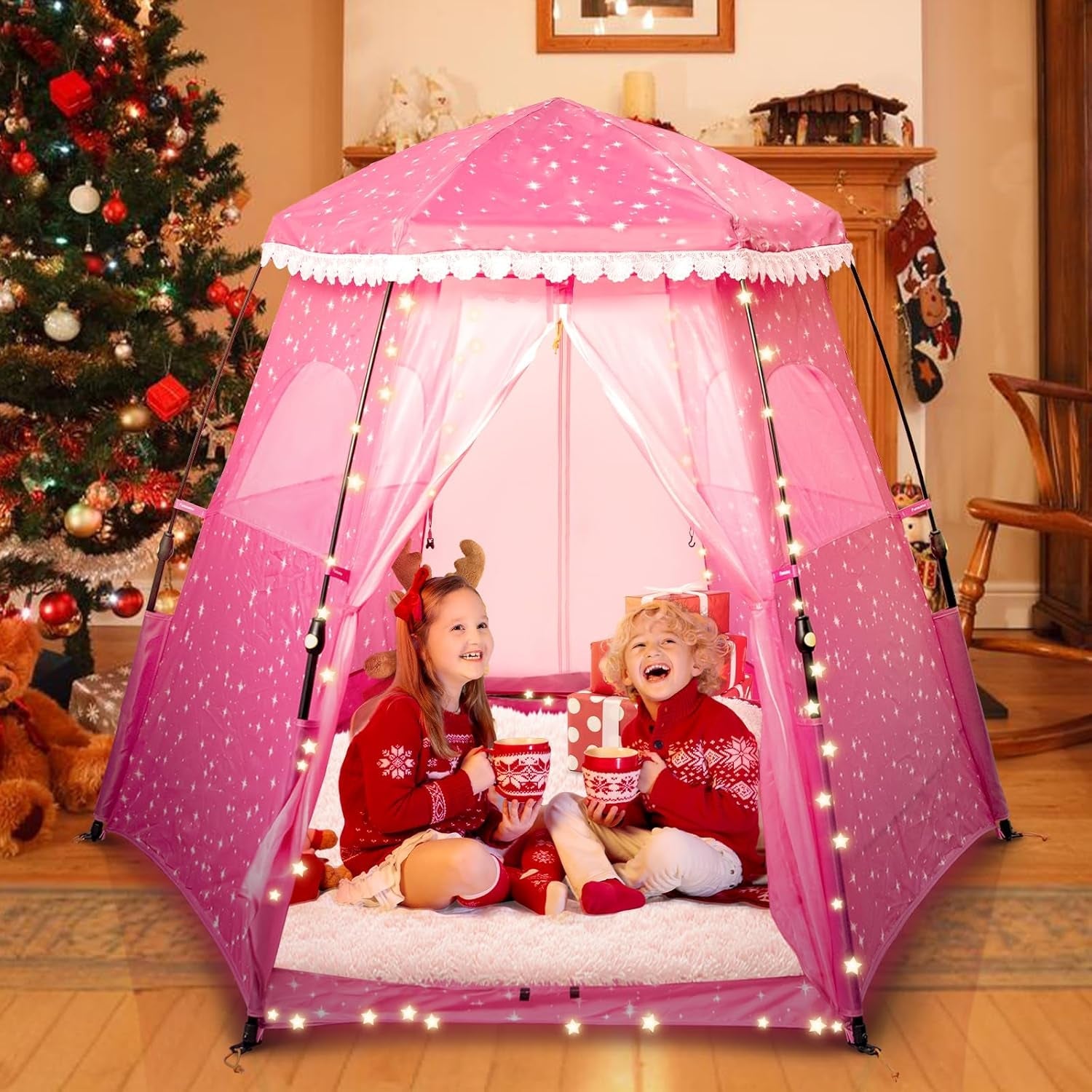 Princess  78"X 66" Portable Pop-Up Play Tent