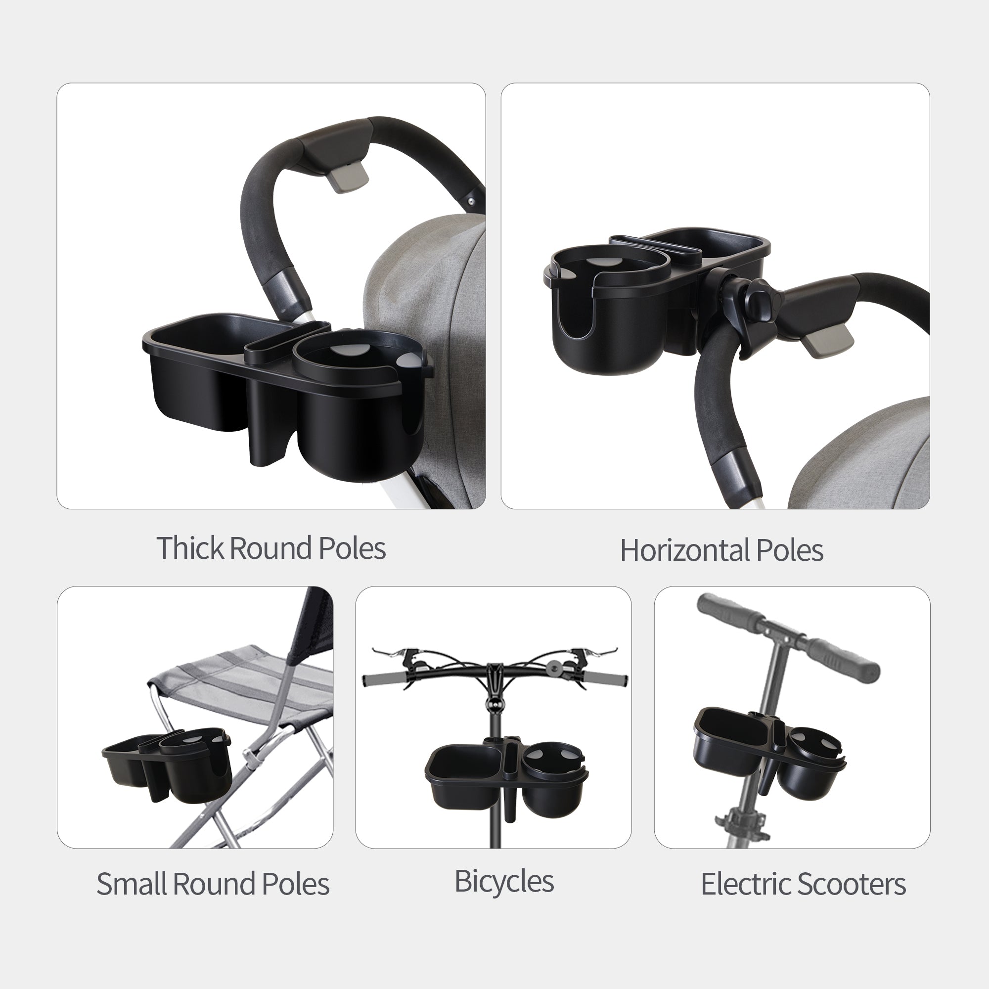 3 in 1 Baby Stroller Parent Cup Holder