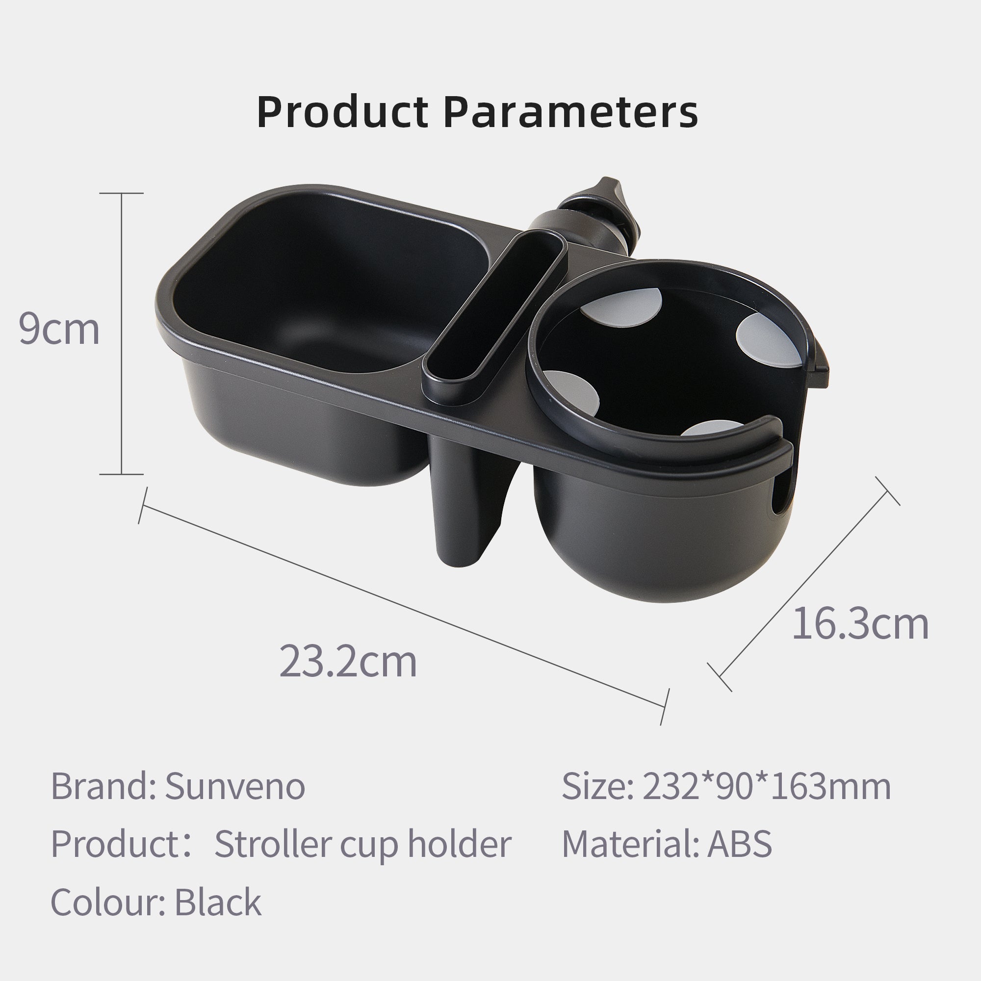 3 in 1 Baby Stroller Parent Cup Holder
