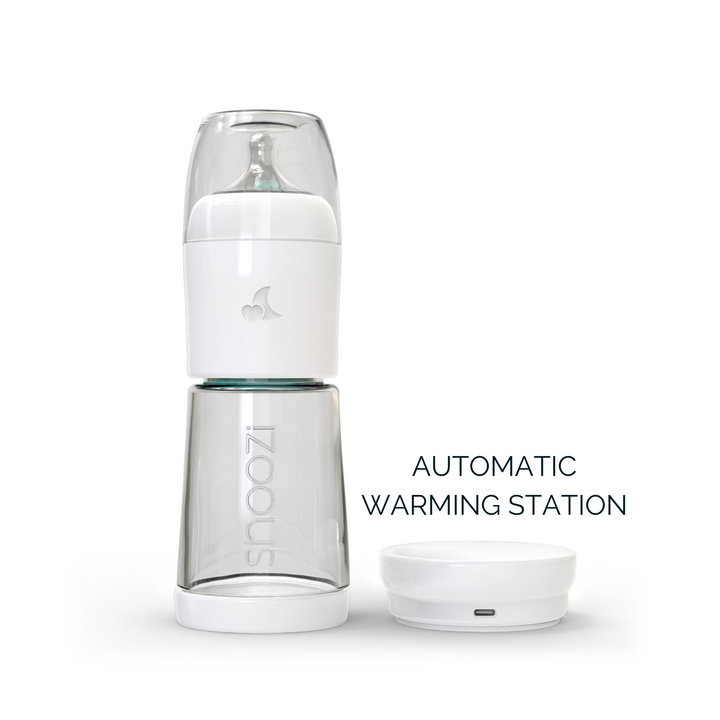 Snoozi Set: Baby Night Bottle + Automatic Bottle Warmer