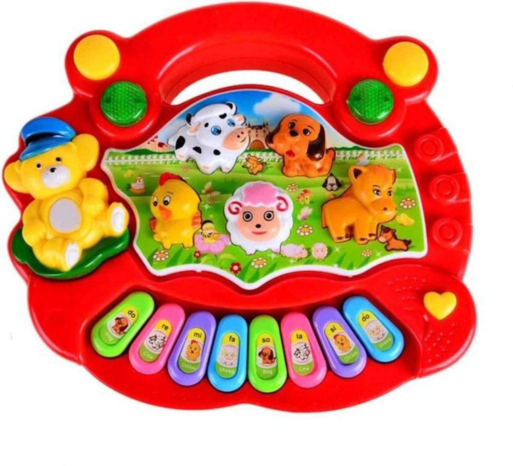 Animal Sounds Piano Musical PianoToy for Kids Ages 6m-3yrs