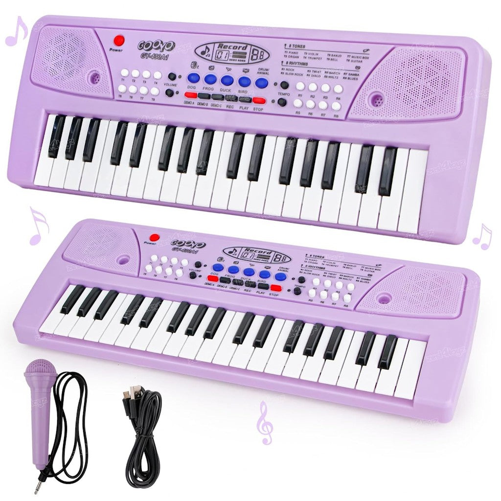 Kids Electronic Keyboard Piano with Microphone – 37-Key Musical Toy for Boys & Girls | Educational Music Gift
