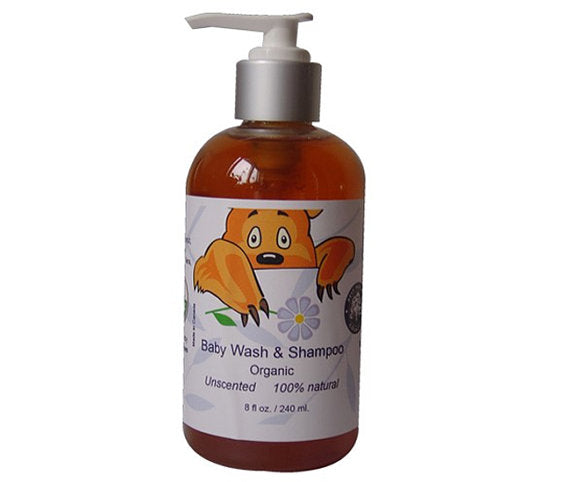 Organic Baby Wash and Shampoo for Sensitive Skin,