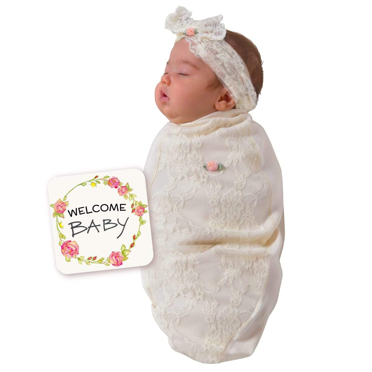Lace Blossoms Swaddle