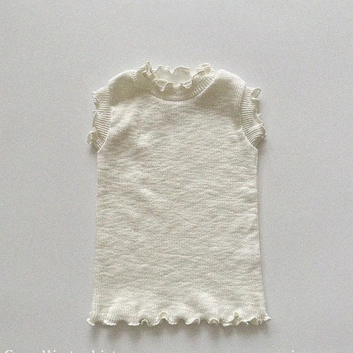 Summer New Arrival Baby Kids Girls Casual Thin Versatile Top And