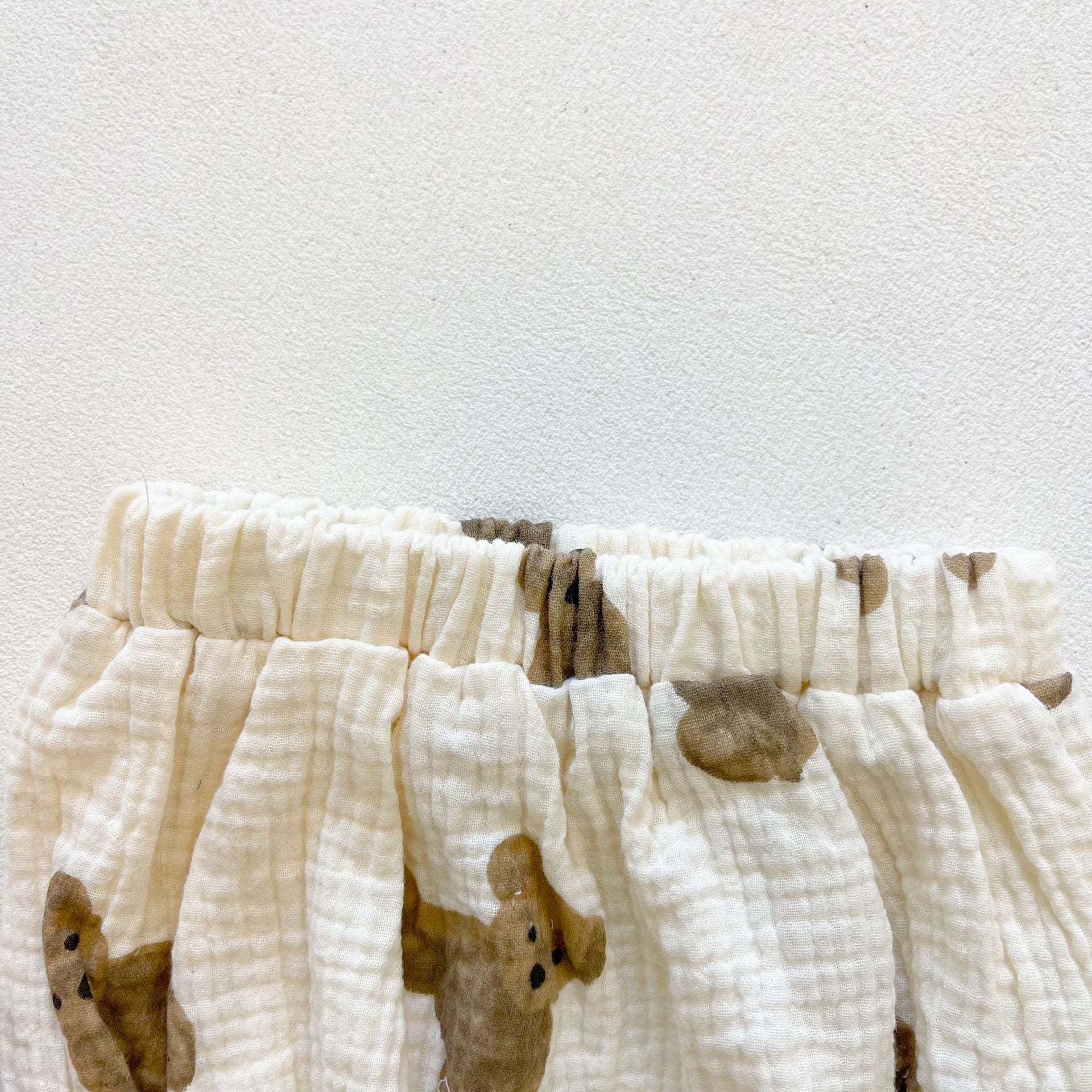 Unisex Bear Print Short Set