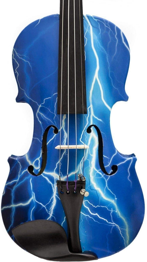 Rozanna's Blue Lightning Violin with Matching Carbon Fiber Bow