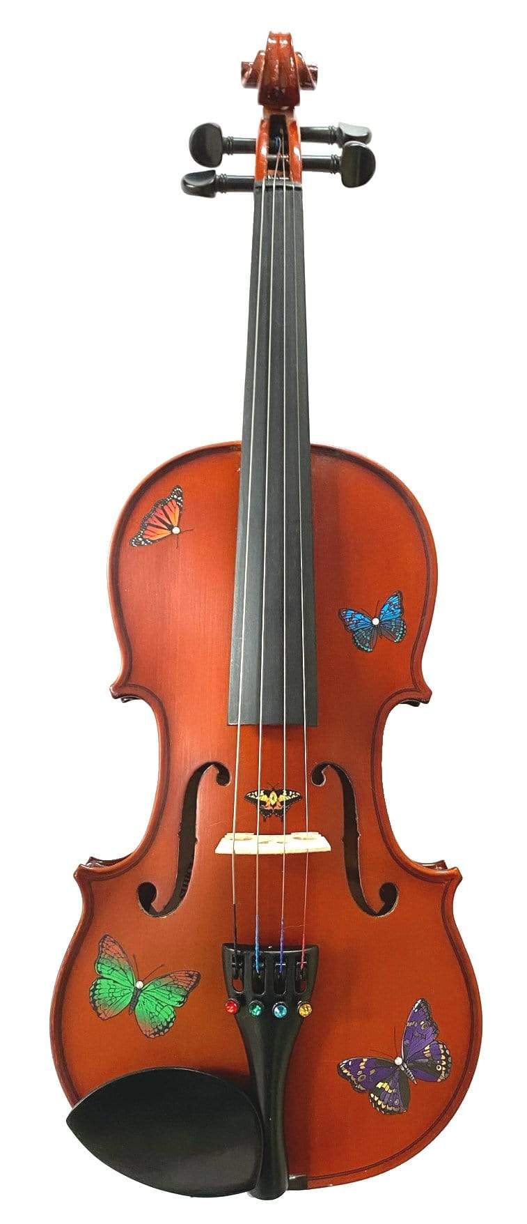 Rozanna's Butterfly Dream Violin Outfit w Brazilwood Bow Case Crystal
